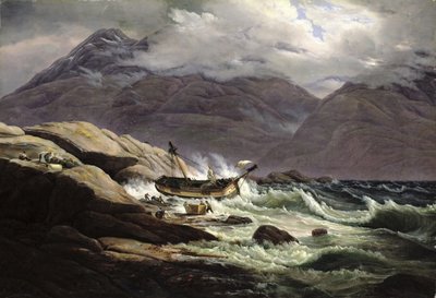 Shipwreck on the Norwegian Coast by Johan Christian Dahl